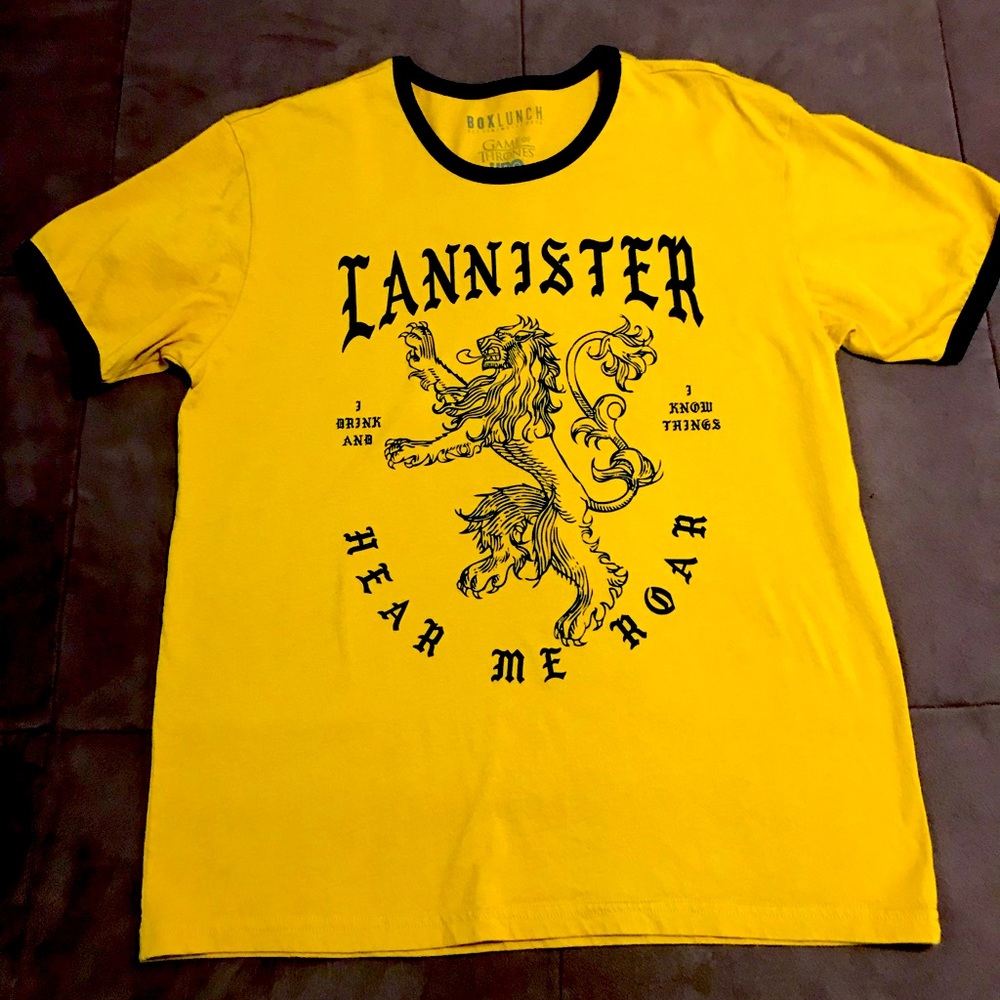Men’s XL Game of Thrones house Lannister T-shirt